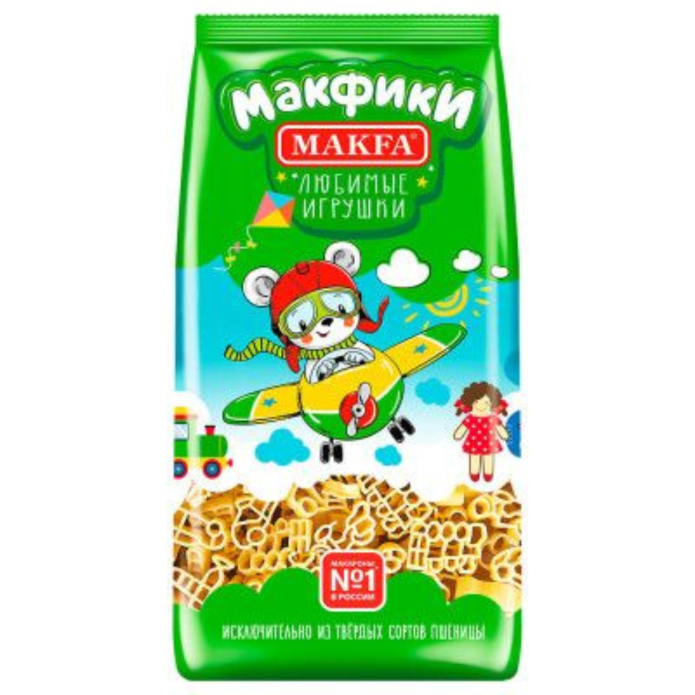 Макароны Макфики Любимые игрушки 250 гр