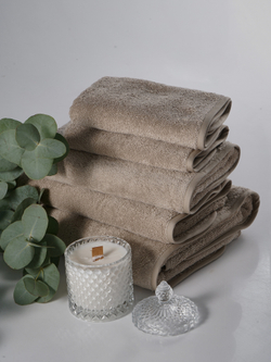 Набор полотенец 3шт Claire Batiste Atelier Ile теплый бежевый