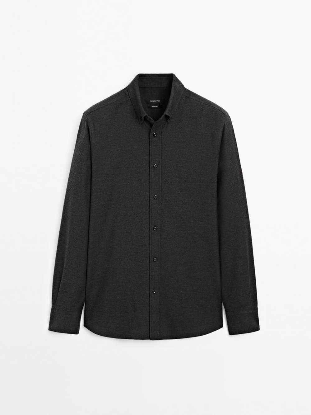 Massimo Dutti Рубашка из 100% хлопка, серый