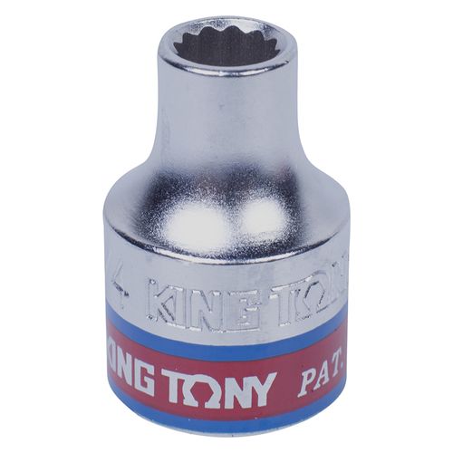 KING TONY (333008S) Головка торцевая стандартная двенадцатигранная 3/8", дюймовая 1/4"