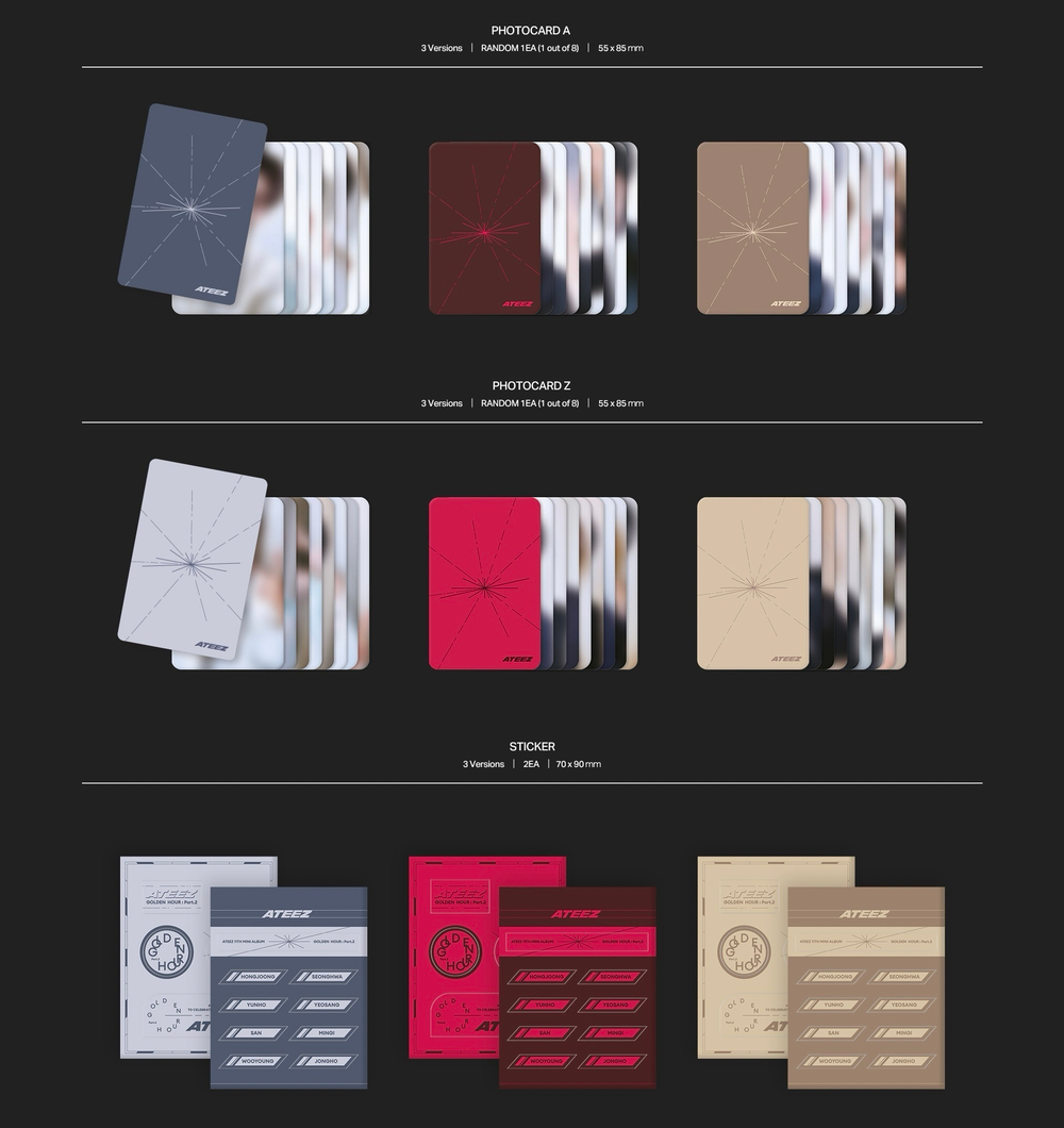 Альбом ATEEZ - GOLDEN HOUR : Part.2 (POCAALBUM) (ИВЕНТ ОТ MAKESTAR)
