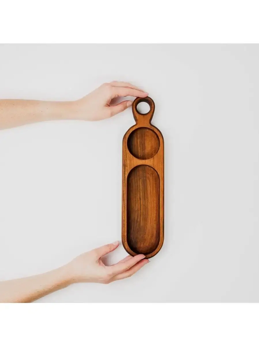 Деревянная менажница для подачи из кедра