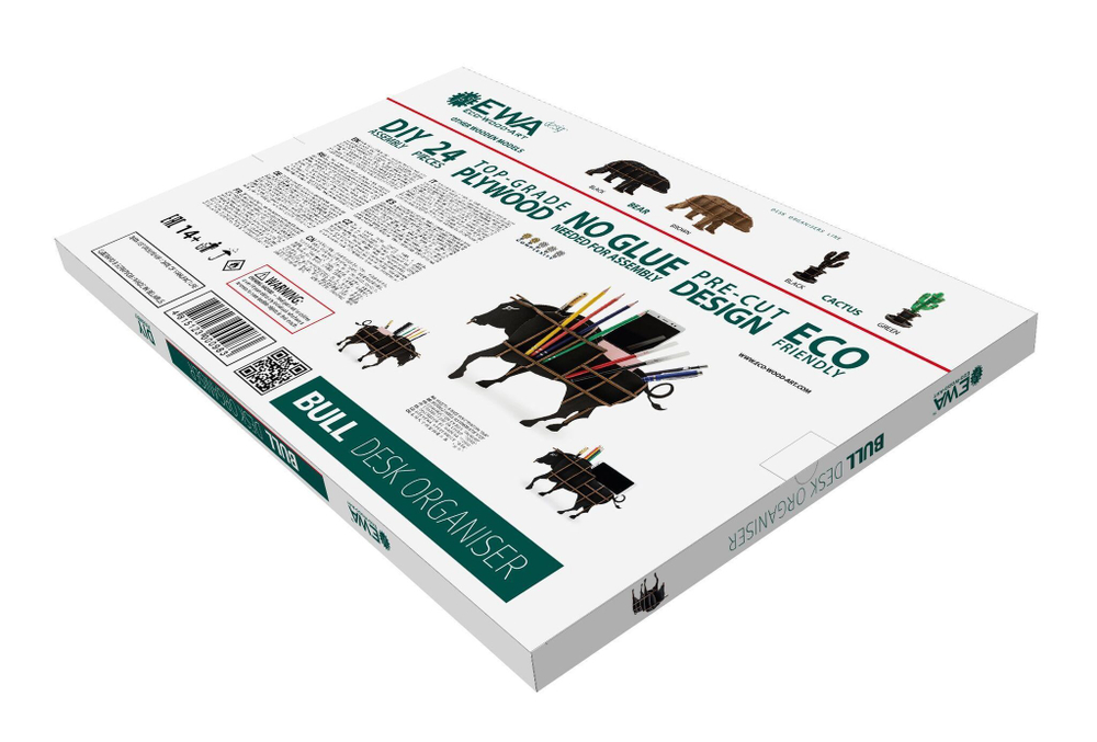 Сборная модель EWA Design "Настольный органайзер Бык"