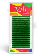 Ресницы 0,10/mix С (7-14мм) Rili Sweety зеленые 16 лин