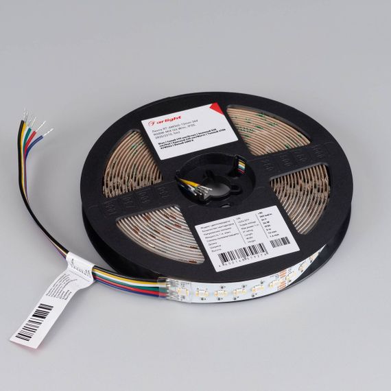 Светодиодная лента Arlight 4W/m 60Led/m 2835SMD разноцветный/холодный белый 5M RT-AM360-12mm 24V RGBW-MIX 044036