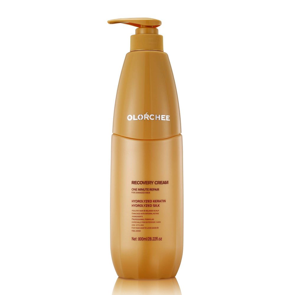 Крем OLORCHEE Recovery Cream One Minute Repair For Damaged Hair &quot;Глубокое восстановление&quot; с гидролизованным кератином для поврежденных волос - 800 мл.