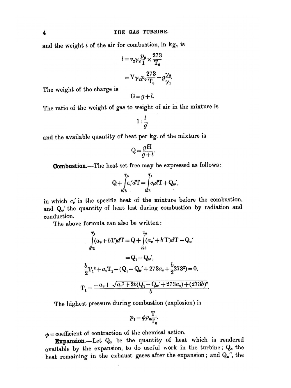 The Gas Turbine. Theory, construction, and records of the results obtained from two actual machines | Hans Holzwarth