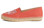 KENZO Tiger Canvas Espadrilles simple and comfortable flat-bottomed women's casual shoes women's red