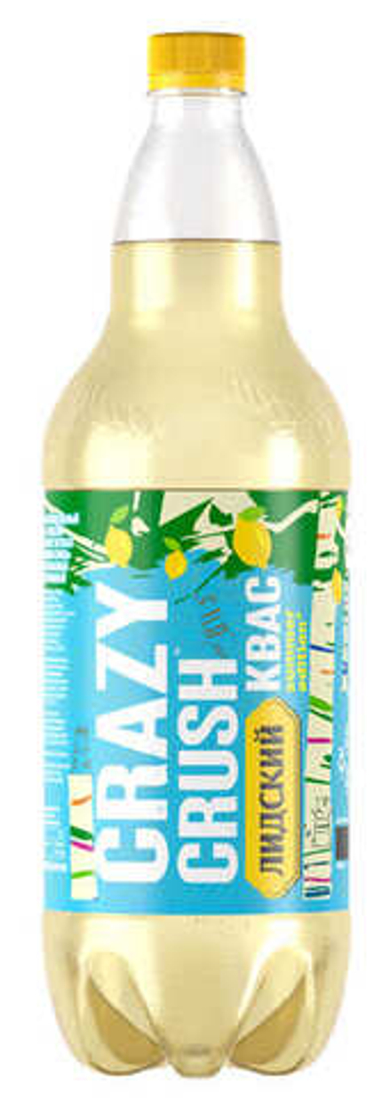Квас Лидский "CRAZY CRUSH summer edition" С березовым соком 1,5л.