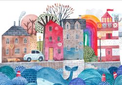 Фотообои для детской городок