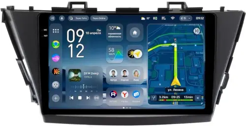 Магнитола для Toyota Prius Alpha 40 2011-2014 (правый руль) - Teyes CC4-PRO монитор 9.5" 2K QLED на Android 13, Быстрейшая, Snapdragon 778G, ИИ, CarPlay, DSP, 4G SIM-слот