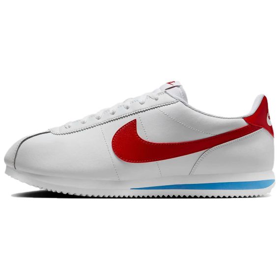 NIKE Cortez Беговые кроссовки Низкие Белый/синий/красный Мужские