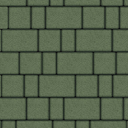 Тротуарная плитка СТАРЫЙ ГОРОД - Гранит Зеленый, комплект из 3 видов плит