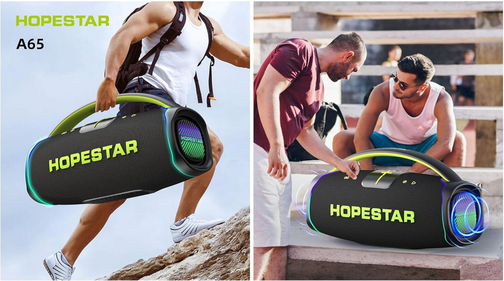 Беспроводная колонка Караоке 300W/30A/TWS/IPX6 Hopestar A65