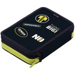 Пенал 2 отделения, 200*140*45 Berlingo "Think big", полиэстер