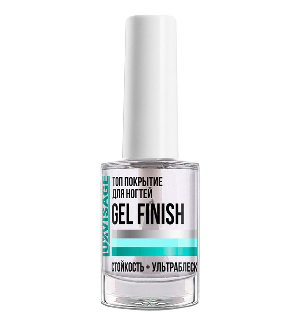 Lux Visage Топ покрытие для ногтей GEL FINISH 9 мл