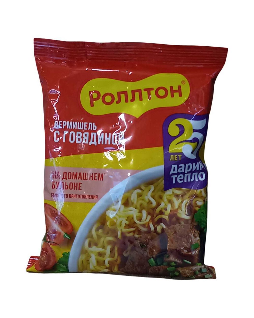 Лапша "Роллтон" с говядиной 60г