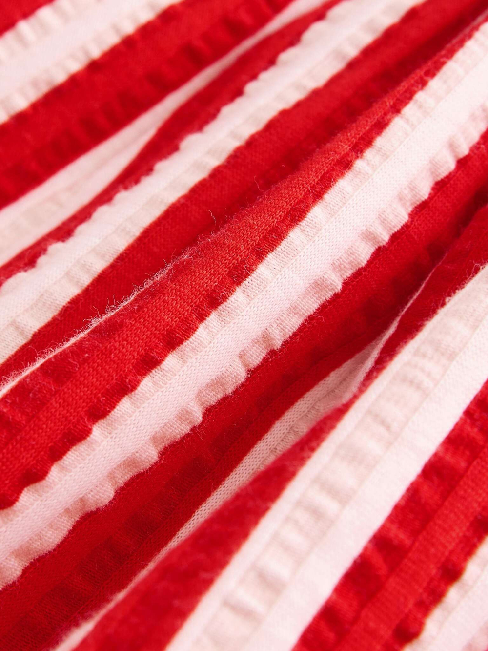 Сарафан с воротником для девочки Next E54-823, Красный, Белый