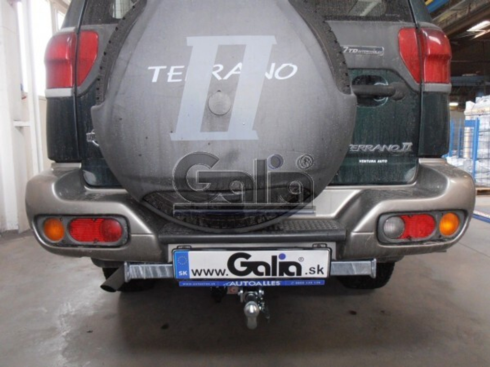 Фаркоп оцинкованный Galia N027A для Ford Maverick 1993-2000, Nissan Terrano 1993-2002(паспорт и сертификат в комплекте)(без электрики)