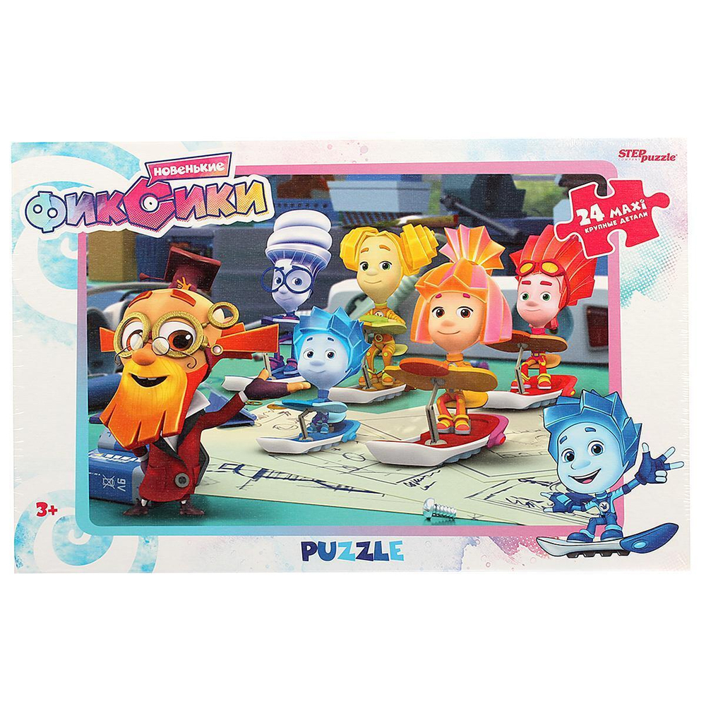 Пазл-maxi 24эл. "Фиксики" (Аэроплан) (Степ пазл)