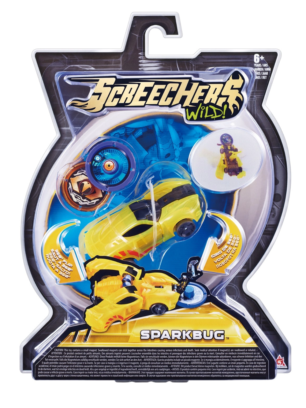 Машинка-трансформер Спаркбаг Дикие Скричеры 34822