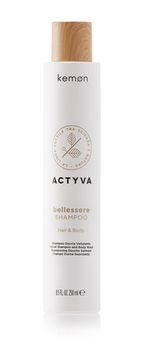 Kemon Увлажняющий шампунь для волос и тела Actyva Bellessere Shampoo Velian, 250 мл
