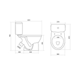 Унитаз-компакт "Бореаль 2РА" а/вспл М/Л (кос.вып,нижн.под,2-кн.ар.Уклад,дюро/лифт/съём сид) (Santek)