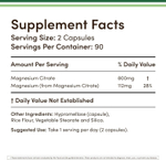 Double Wood Supplements - Magnesium Citrate 180 capsules