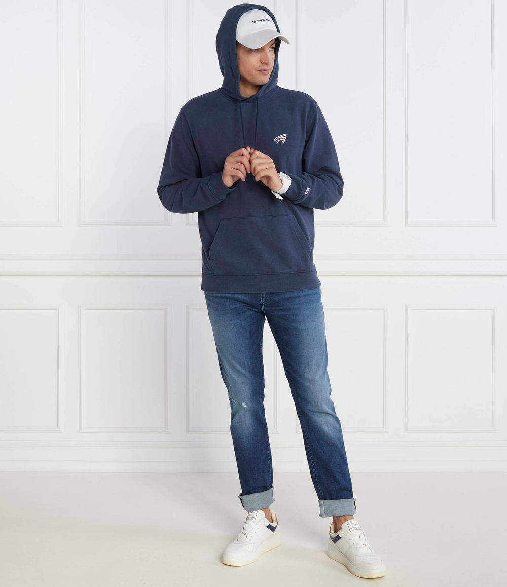 Худи WASHED SIGNATURE Tommy Jeans - темно-синий(DM0DM17912)