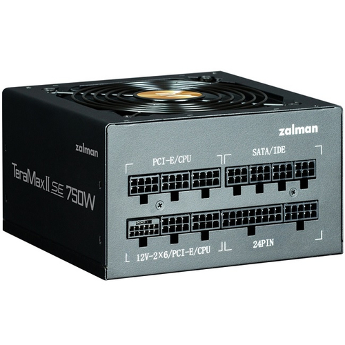 Блок питания Zalman 750W TeraMax II SE, модульный, 16 pin PCIe 5.1, 80 PLUS Gold (ZM750-TMX2SE)