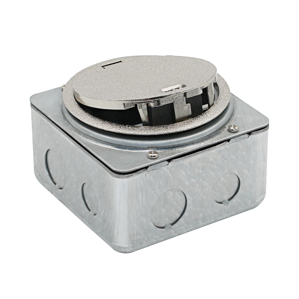 Лючок в пол 3 мод. (1 мод. 45х45 мм. + 1 мод. 22.5х45 мм.),  серебро