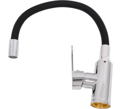 Смеситель для кухни, TSARSBERG TSB-732-BL02 черный гибкий излив тип См-МОЦБА