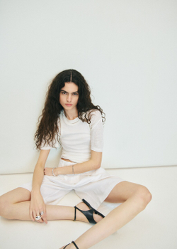 Льняные бермуды с поясом