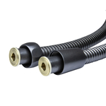 Шланг душевой 150 см имп/кон, EPDM, нерж.сталь ГРАФИТ  MIXLINE MIX-2-150 (коробка)