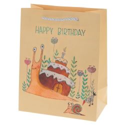 GAEM Пакет подарочный (бумага 210г/м2, блок 12шт), L18 W10 H23 см, 4в.