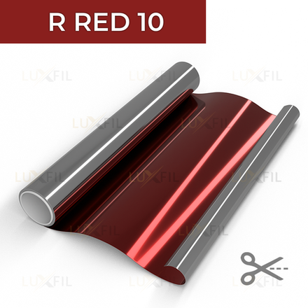 Пленка зеркальная R RED 10 LUXFIL, на отрез (ширина рулона 1,524 м.)