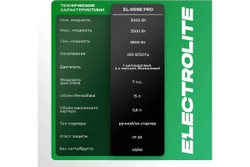 Генератор бензиновый Electrolite EL-999E PRO 6852