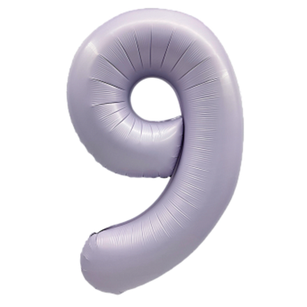 К Цифра 9 Сиреневый Сатин 40''/102 см.