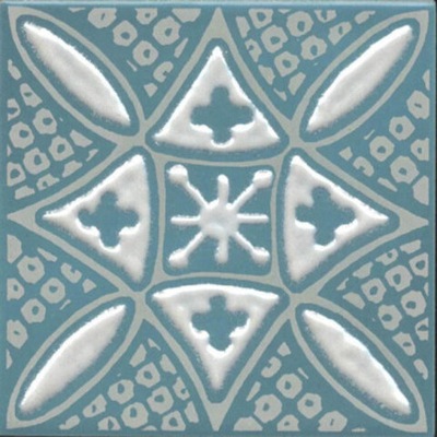 Декор Бахия 2 бирюзовый глянцевый (KMD3STA020GN)