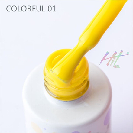 Гель-лак ТМ "HIT gel" №01 Colorful, 9 мл