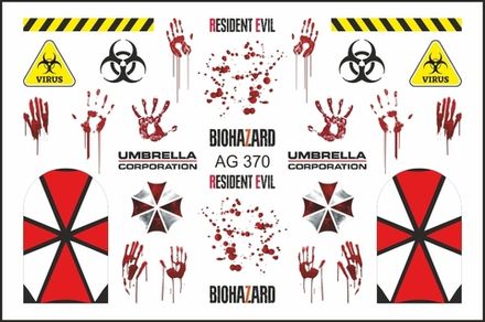 Gurunail Слайдер-дизайн 370 "Resident Evil"