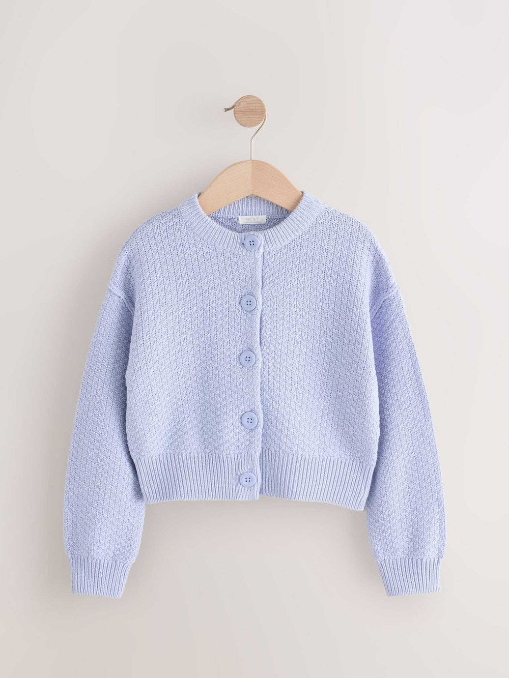 Кардиган вязаный для девочки Next E25-050, Голубой