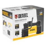 Компрессор автомобильный AC-75, 12 В, 10 атм., 75 л/мин, LED Denzel