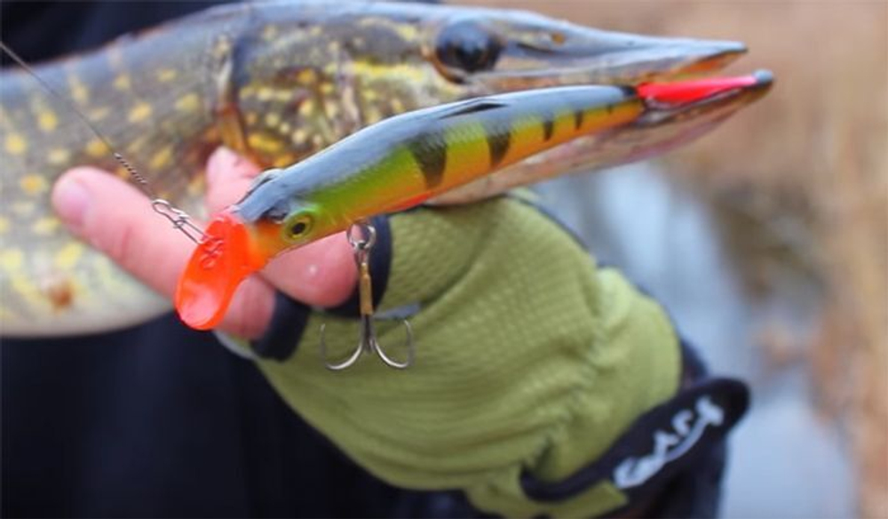 Воблер Минноу на щуку троллинга ТВИН 135mm на окуня