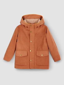 Парка c флисом терракота