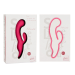 Красный вибромассажер Silhouette S13 с клиторальным стимулятором - 19,8 см. (Цвет: красный)