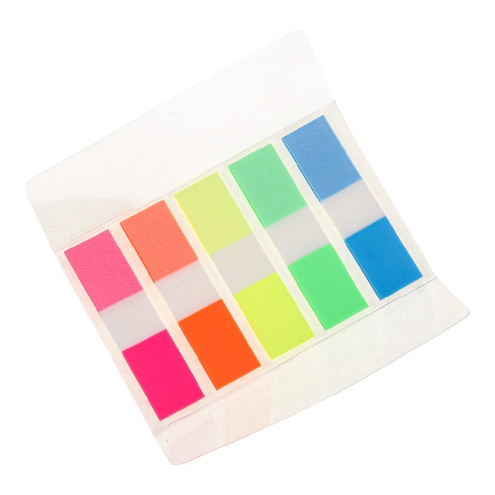 Стикеры пластиковые, 5шт, прямые, z-сложение, на пластиковой подложке