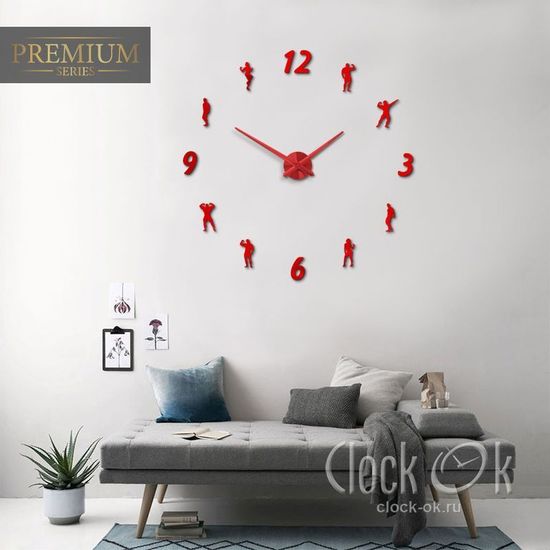 Настенные 3D часы Fitness