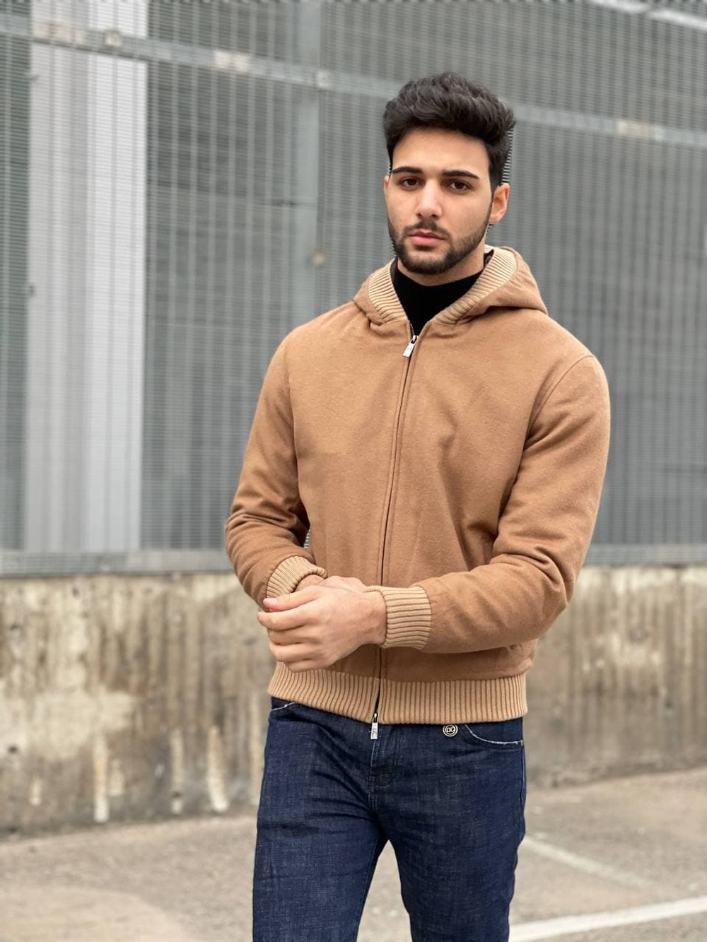 Кашемировая куртка с мехом Brunello Cucinelli