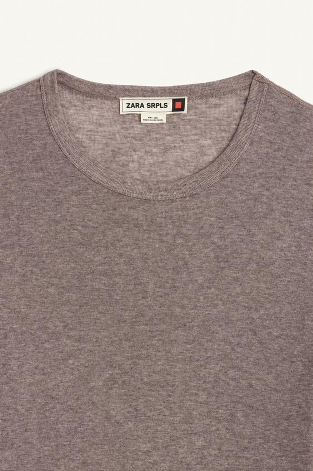 ZARA ЛОНГСЛИВ СВОБОДНОГО КРОЯ, РОЗОВЫЙ МЕЛАНЖ